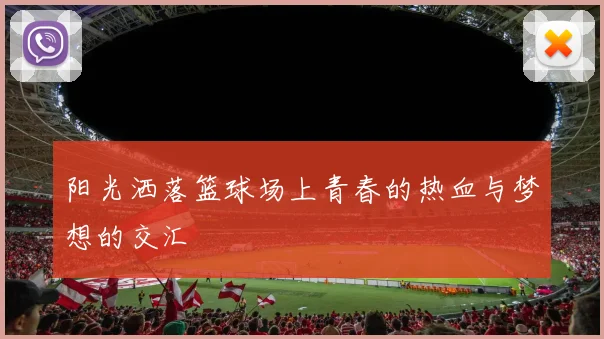 阳光洒落篮球场上青春的热血与梦想的交汇